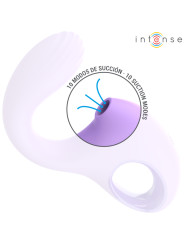VIBRADOR BAXTER CON SUCCIÓN Y CONTROL REMOTO VIOLETA DE LA MARCA INTENSE FUN