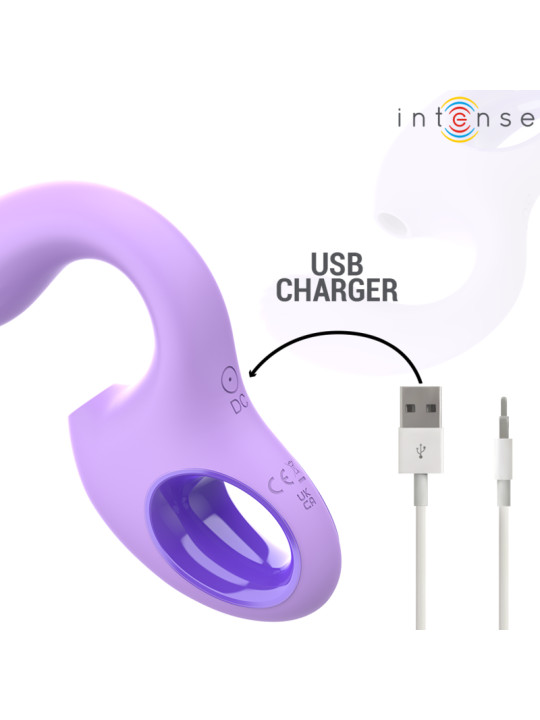 VIBRADOR BAXTER CON SUCCIÓN Y CONTROL REMOTO VIOLETA DE LA MARCA INTENSE FUN