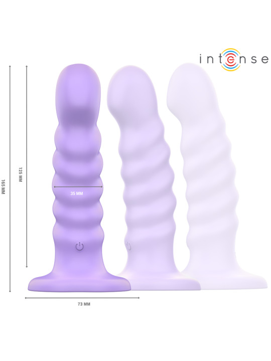 VIBRADOR BRENDA 10 VIBRACIONES CONTROL REMOTO MORADO DE LA MARCA INTENSE FUN