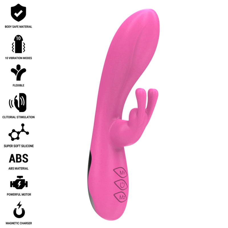 VIBRADOR RABBIT RANDALL 10 MODOS ROSA INTENSE DE LA MARCA INTENSE FUN