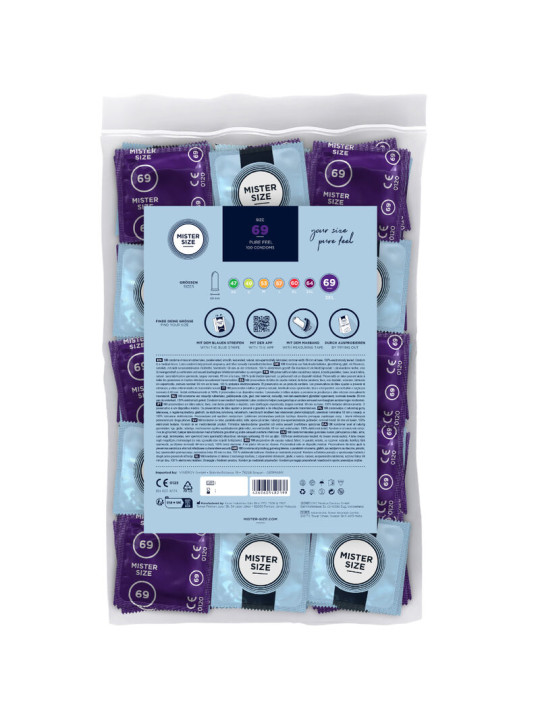 PRESERVATIVOS TALLA XXXL 69 MM - MISTER SIZE (100 UNIDADES) DE LA MARCA MISTER SIZE