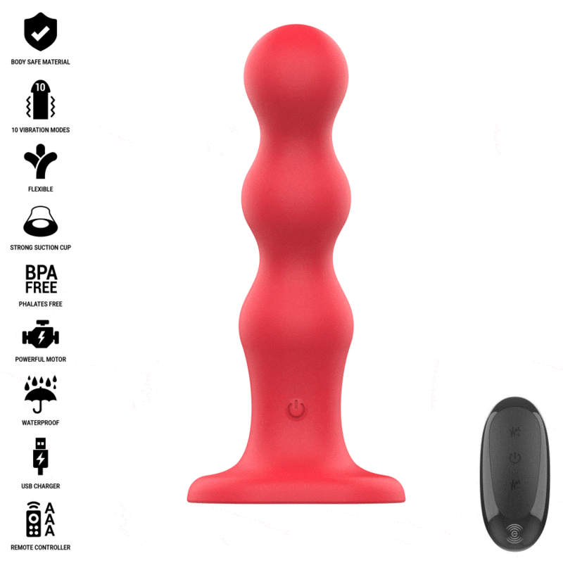 VIBRADOR CODY CON VENTOSA Y CONTROL REMOTO INTENSE DE LA MARCA INTENSE FUN