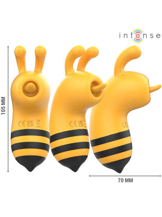 ESTIMULADOR CLÍTORIS ABEJA VIBRANTE AMARILLO/NEGRO DE LA MARCA INTENSE FUN