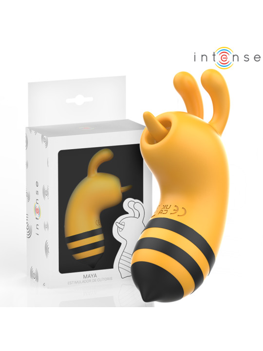 ESTIMULADOR CLÍTORIS ABEJA VIBRANTE AMARILLO/NEGRO DE LA MARCA INTENSE FUN