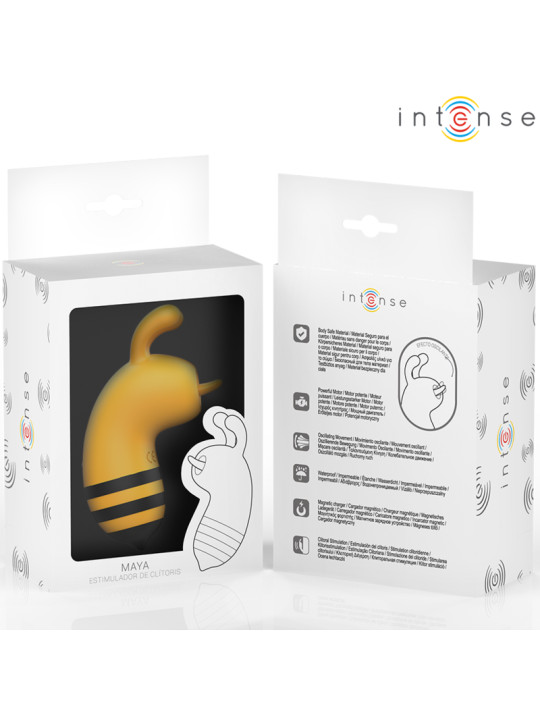 ESTIMULADOR CLÍTORIS ABEJA VIBRANTE AMARILLO/NEGRO DE LA MARCA INTENSE FUN