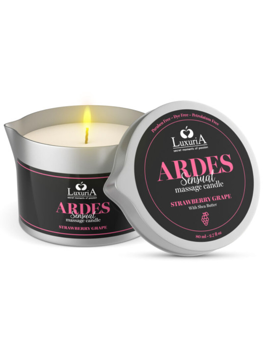 VELA DE MASAJE UVA CON MANTECA DE KARITÉ DE LA MARCA INTIMATELINE