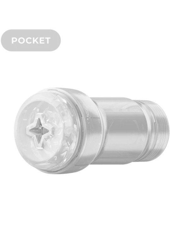 MASTURBADOR TRANSPARENTE KIIROO FEEL POCKET STROKER DE LA MARCA KIIROO