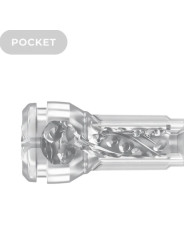 MASTURBADOR TRANSPARENTE KIIROO FEEL POCKET STROKER DE LA MARCA KIIROO