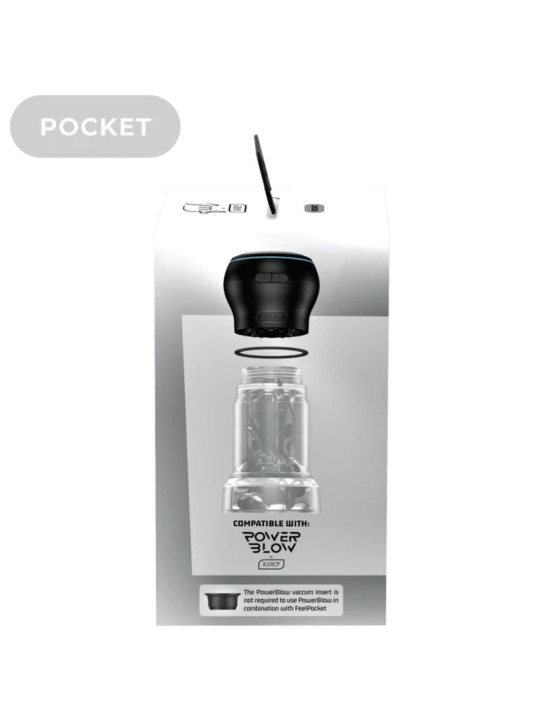 KIIROO FEEL POCKET STROKER CON POWER BLOW - MASTURBADOR INTERACTIVO DE LA MARCA KIIROO