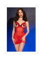CHILIROSE BABYDOLL ROJO TRANSPARENTE CON LAZOS S/M DE LA MARCA CHILIROSE BABYDOLLS