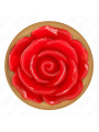 PLUG ANAL METÁLICO ROSA CON ROSA ROJA - KINK DE LA MARCA KINK PLEASURE PLUGS