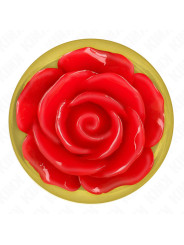 PLUG ANAL METÁLICO CON ROSA ROJA - TALLA S DE LA MARCA KINK PLEASURE PLUGS