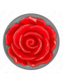 PLUG ANAL METÁLICO ROSA ROJA - TALLA S DE LA MARCA KINK PLEASURE PLUGS
