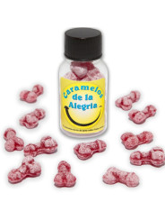 CARAMELOS PICANTES FORMA PENE SABOR FRESA Y CEREZA DE LA MARCA DIABLO PICANTE