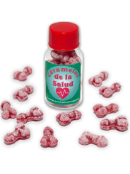 CARAMELOS PICANTES FORMA PENE SABOR FRESA Y CEREZA DE LA MARCA DIABLO PICANTE