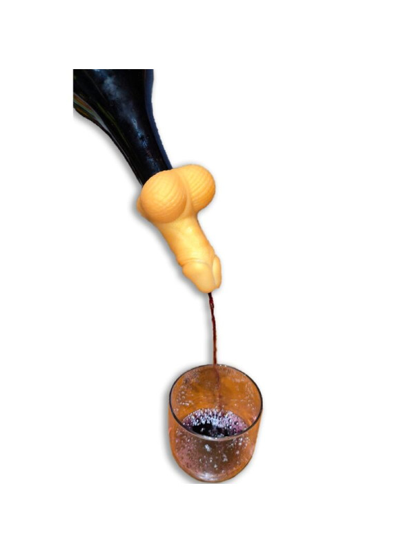 DECANTADOR DE VINO FORMA PENE DORADO - DIABLO PICANTE DE LA MARCA DIABLO PICANTE