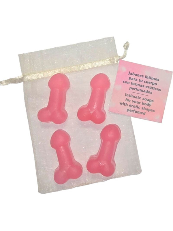 MINI JABONES PERFUMADOS FORMA PENE ROSA - DIABLO PICANTE DE LA MARCA DIABLO PICANTE