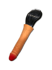 CEPILLO PARA PELO CON MANGO EN FORMA DE PENE DIVERTIDO DE LA MARCA DIABLO PICANTE