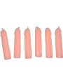 SET 6 VELAS PENE CARNE PARA FIESTAS TEMÁTICAS DE LA MARCA DIABLO PICANTE