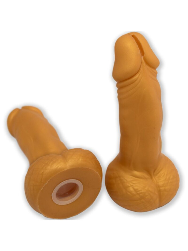 HUCHA PENE DORADO 22,5 CM - DESPEDIDAS DIVERTIDAS DE LA MARCA DIABLO PICANTE