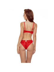 SET LENCERÍA DENELIA ROJO PASSION TANGA + TOP S/M DE LA MARCA PASSION WOMAN SETS