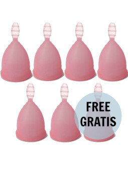 COPA MENSTRUAL NINA KIKÍ TALLA L ROSA 6+1 ECO DE LA MARCA NINA KIKÍ