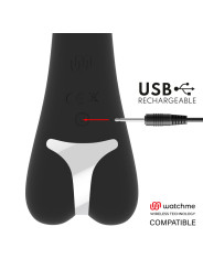 VIBRADOR RYAN SILICONA 10 MODOS WATCHME COMPATIBLE DE LA MARCA BRILLY GLAM
