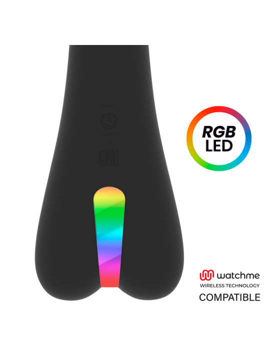 VIBRADOR RYAN SILICONA 10 MODOS WATCHME COMPATIBLE DE LA MARCA BRILLY GLAM