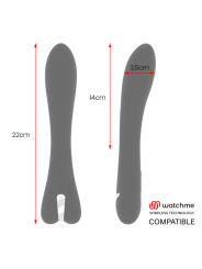 VIBRADOR RYAN SILICONA 10 MODOS WATCHME COMPATIBLE DE LA MARCA BRILLY GLAM