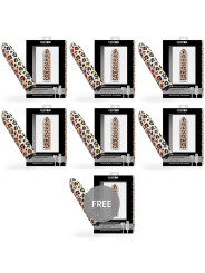 BALA VIBRADORA RECARGABLE 10 MODOS LEOPARD - PACK 6+1 DE LA MARCA CUSTOM BULLETS