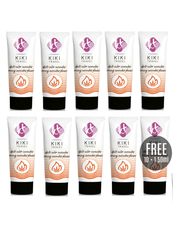GEL DESLIZANTE KIKÍ TRAVEL EFECTO CALOR SABOR CANNABIS 50ML DE LA MARCA KIKÍ TRAVEL