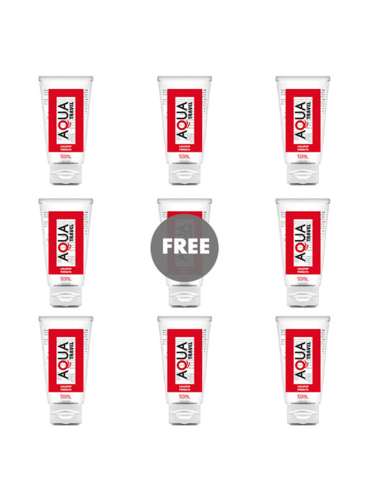 AQUA TRAVEL - LUBRICANTE BASE AGUA SABOR PIRULETA 50 ML DE LA MARCA AQUA TRAVEL