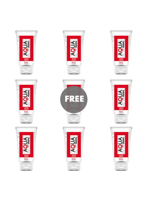 AQUA TRAVEL - LUBRICANTE BASE AGUA SABOR PIRULETA 50 ML DE LA MARCA AQUA TRAVEL