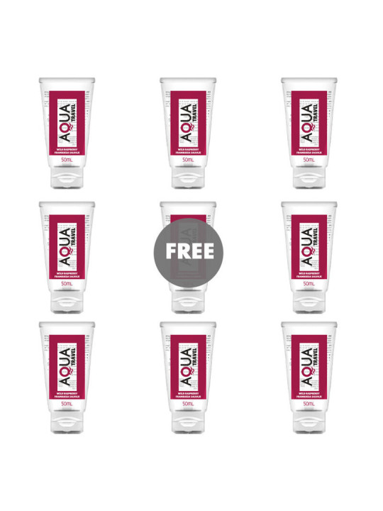 LUBRICANTE BASE AGUA SABOR FRAMBUESA TRAVEL 50 ML DE LA MARCA AQUA TRAVEL