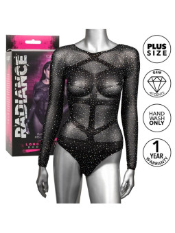 BODY SEXY MANGA LARGA PEDRERÍA TALLA GRANDE CALEXOTICS DE LA MARCA CALEXOTICS