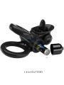 ANILLO VIBRADOR DOBLE ESTIMULACIÓN CLÍTORIS Y PENE NEGRO DE LA MARCA PRETTY LOVE