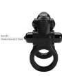 ANILLO VIBRADOR DOBLE ESTIMULACIÓN CLÍTORIS Y PENE NEGRO DE LA MARCA PRETTY LOVE