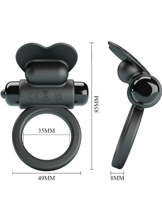 ANILLO VIBRADOR CONEJO 10 MODOS NEGRO PRETTY LOVE DE LA MARCA PRETTY LOVE