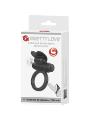 ANILLO VIBRADOR CONEJO 10 MODOS NEGRO PRETTY LOVE DE LA MARCA PRETTY LOVE