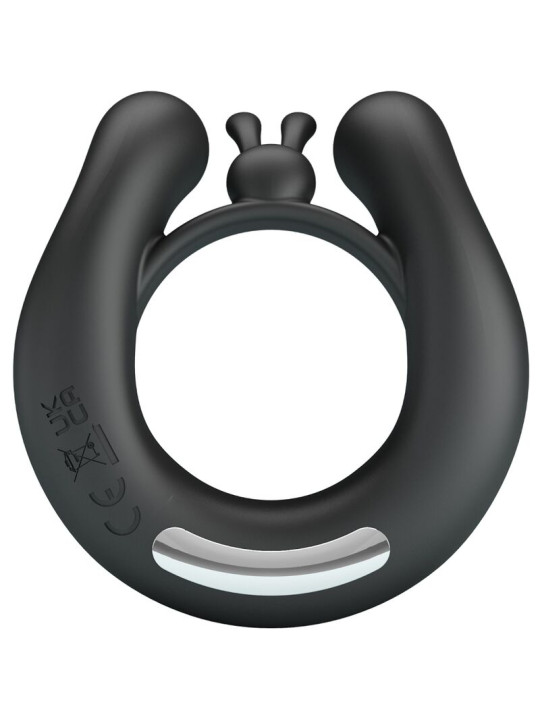 ANILLO VIBRADOR DAHLIA CON ESTIMULADOR CLITORIDEO 12 MODOS DE LA MARCA PRETTY LOVE