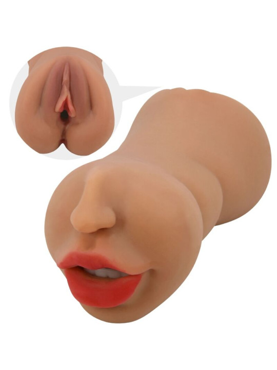 MASTURBADOR DOBLE BOCA Y VAGINA REALISTA CRAZY BULL ZOEY DE LA MARCA CRAZY BULL