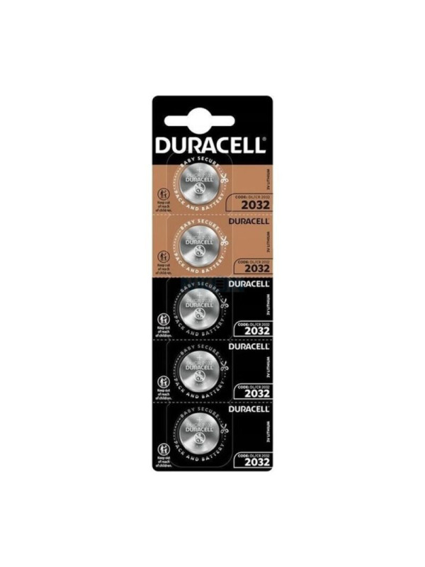 PILA LITIO CR2032 DURACELL 3V PARA RELOJES Y ELECTRÓNICOS DE LA MARCA DURACELL