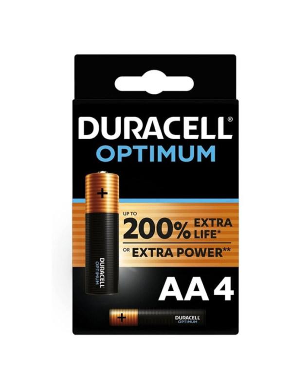 PILAS DURACELL OPTIMUM AA LR6 - 4 UNIDADES DE LA MARCA DURACELL