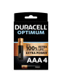 PILAS DURACELL OPTIMUM AAA LR03 - 4 UNIDADES DE LA MARCA DURACELL