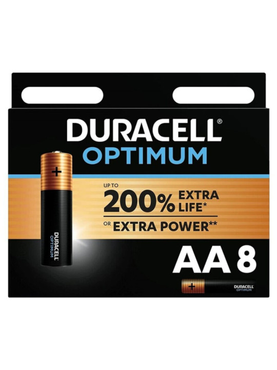 PILAS DURACELL OPTIMUM AA LR6 - 8 UNIDADES DE LA MARCA DURACELL