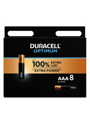 PILAS DURACELL OPTIMUM AAA LR03 - 8 UNIDADES DE LA MARCA DURACELL