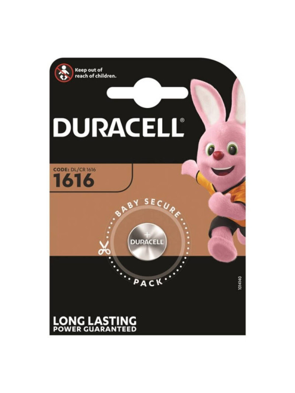 PILA LITIO CR1616 3V DURACELL PARA LLAVEROS Y DISPOSITIVOS DE LA MARCA DURACELL