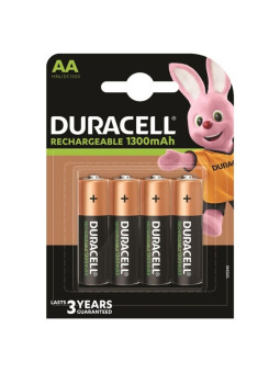 PILAS RECARGABLES DURACELL AA HR6 1300MAH BLISTER X4 DE LA MARCA DURACELL