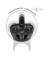 ANILLO VIBRADOR MABEL 10 MODOS CON ESTIMULADOR CLITORIS DE LA MARCA INTENSE COUPLES TOYS