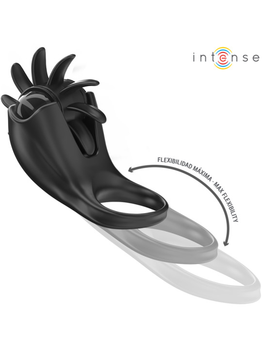 ANILLO VIBRADOR MABEL 10 MODOS CON ESTIMULADOR CLITORIS DE LA MARCA INTENSE COUPLES TOYS